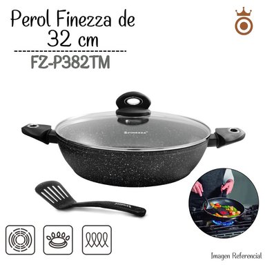 PEROL FINEZZA FZ-P382TM GRANITO ULTRA 32 CM NEGRO