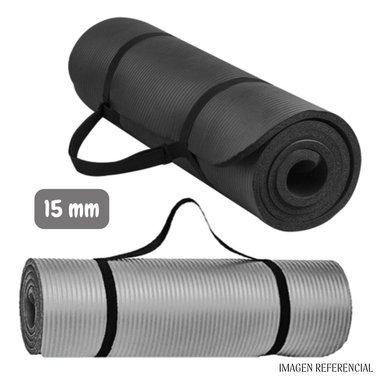 MAT DE YOGA DE 15MM CON ELÁSTICO PORTÁTIL - 4