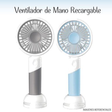 MINI VENTILADOR PORTATIL ZB100 RECARGABLE SOPORTE