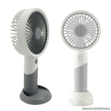 MINI VENTILADOR PORTATIL ZB100 RECARGABLE SOPORTE - 2