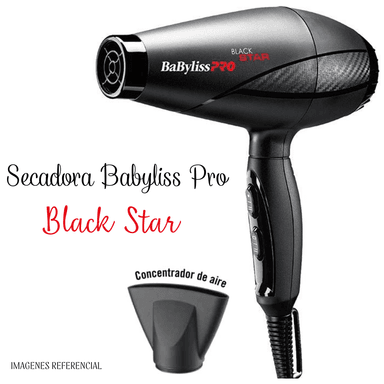 SECADORA DE CABELLO BABYLISSPRO PROFESIONAL BLACK STAR