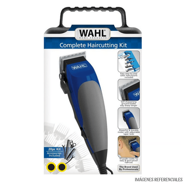 MAQUINA WAHL DE CORTAR CABELLO 20 PIEZAS MALETA AZUL - 3