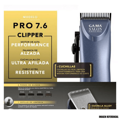 MAQUINA PARA CORTAR CABELLO GAMA SALÓN EXCLUSIVE PRO 7.6 - 6
