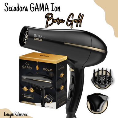 SECADORA DE CABELLO GAMA BORA GOLD ION