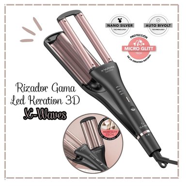 RIZADOR GAMA DE 3 TUBOS LED KERATION 3DX-WAVE