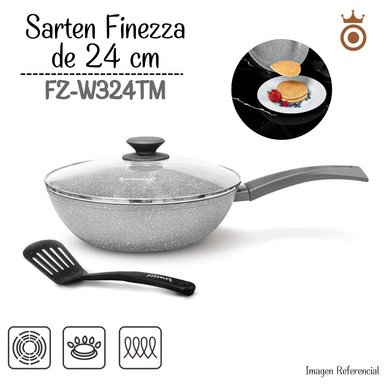 SARTEN FINEZZA ULTRAGRANITO C/TAPA DE 24 CM  FZ-W324TM
