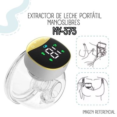 EXTRACTOR DE LECHE  MANOS LIBRES LED MY-373