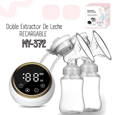 DOBLE EXTRACTOR DE LECHE ELÉCTRICO BATERIA RECARGABLE MY-372