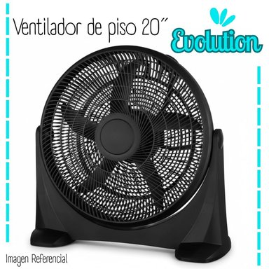 VENTILADOR DE PISO DE 20' EVOLUTION - 95 WATTS / EIFF-20 - NEGRO