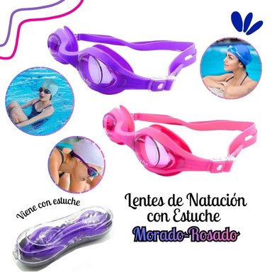 LENTES DE NATACIÓN CON ESTUCHE -RS
