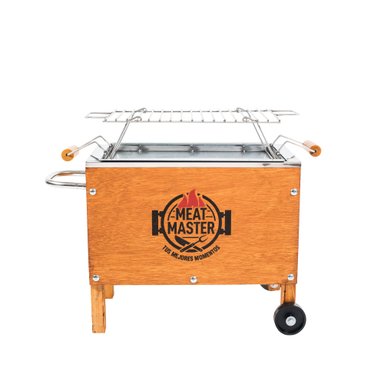 CAJA CHINA MEAT MASTER NEGRO INOXIDABLE CHICA + PARRILLA VARILLAS INOX - 3
