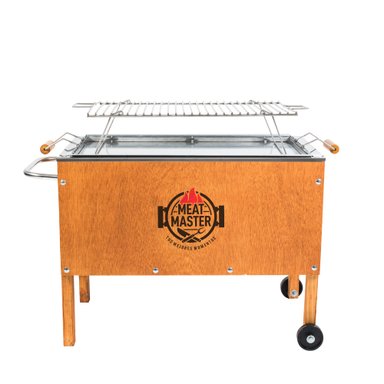 CAJA CHINA MEAT MASTER NEGRO INOXIDABLE MEDIANA + PARRILLA VARILLAS INOX - 3