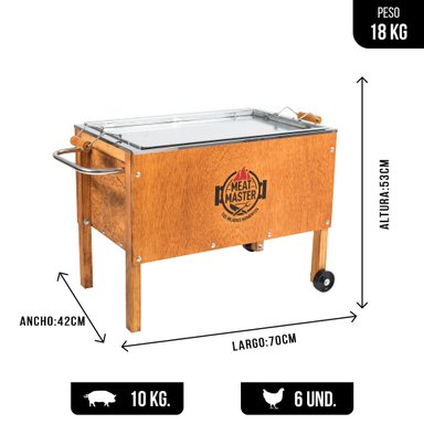 CAJA CHINA MEAT MASTER NEGRO INOXIDABLE MEDIANA - 2