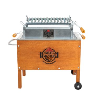 CAJA CHINA MEAT MASTER MADERA JUNIOR + PARRILLA ANGULOS LEVADIZA GALV - 3