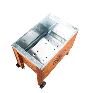 CAJA CHINA MEAT MASTER MADERA CHICA + PARRILLA GALVANIZADO - 4