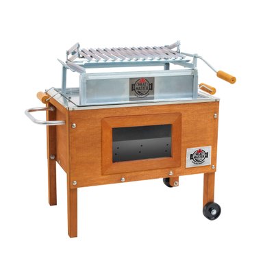 CAJA CHINA MEAT MASTER JR VENTANA + PARRILLA ANGULOS LEVADIZA + TERMOMETRO