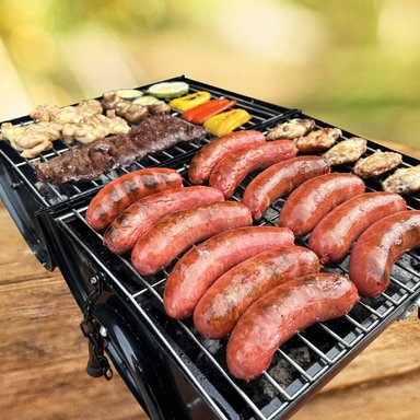 PARRILLA MEAT MASTER NEGRO MALENTIN MIXTA - 6