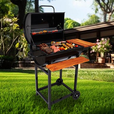 PARRILLA MEAT MASTER NEGRO MEDIANA TAPA DOS NIVELES PREMIUM - 6