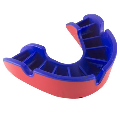 PROTECTOR BUCAL OPRO SILVER RED BLUE