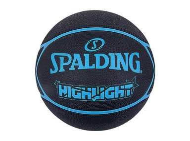 PELOTA BASKET SPALDING HIGHLIGHT BLK/BLUE TALLA 7