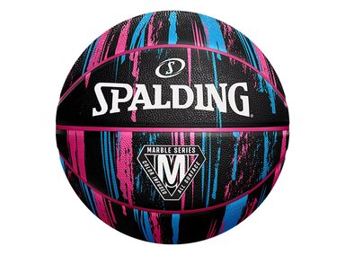 PELOTA BASKET SPALDING MARBLE SERIES BLKPNKBLU TALLA 6