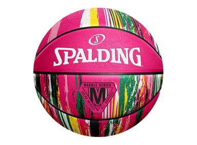 PELOTA BASKET SPALDING MARBLE SERIES PINK TALLA 6