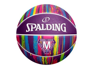 PELOTA BASKET SPALDING MARBLE SERIES PURPLE TALLA 6