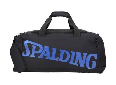 BOLSO SPALDING NEGRO DEPORTIVO GRANDE LOGO AZUL