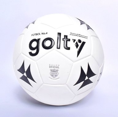 GOLTY PELOTA DE FUTBOL TRADITIONAL PU BLANCO SZ5 - TALLA 5