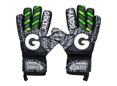 GOLTY GUANTE DE FUTBOL HYPERFASTER T10 NGR/VERDE - TALLA 10