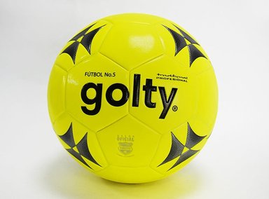 GOLTY PELOTA DE FUTBOL TRADITIONAL PU AMARILLO SZ5 - TALLA 5