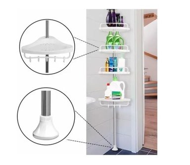 ESTANTE DE DUCHA ESQUINERO PLEGABLE ORGANIZADOR A PRUEBA DE AGUA