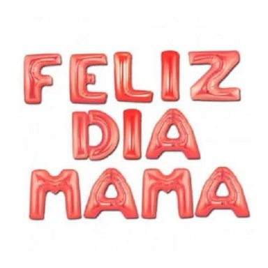 GLOBO SEBA-31 ROJO FELIZ DIA MAMA METALICO GRANDE