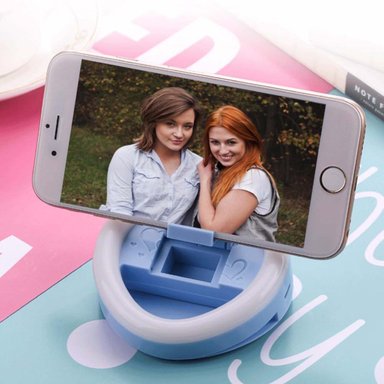 FOCOS LED BLANCO ARO SELFIE CELULAR CORAZON - 2