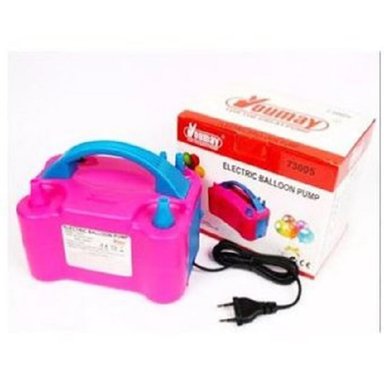 INFLADOR DE GLOBOS PORTÁTIL ELÉCTRICO DOBLE BOQUILLA - MULTICOLOR - 2