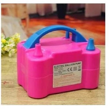 INFLADOR DE GLOBOS PORTÁTIL ELÉCTRICO DOBLE BOQUILLA - MULTICOLOR - 4