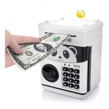 ALCANCIAS CAJA FUERTE ELECTRONICA MONEDAS BILLETES-OSO PANDA