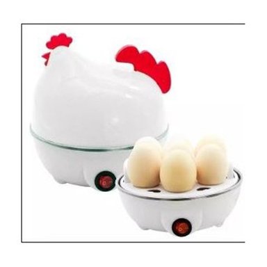 HERVIDOR ELÉCTRICO SEBA-112 MULTICOLOR GALLINA 7 HUEVOS BLANCO