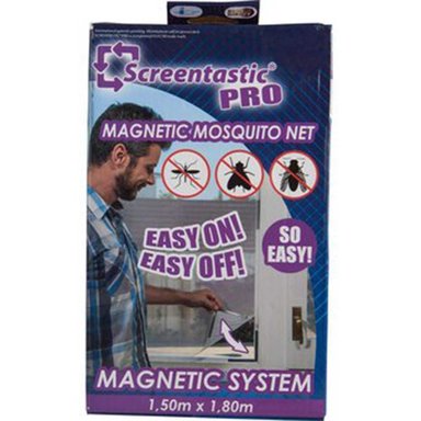 MOSQUITERA MAGNÉTICA 2 PIEZAS PARA VENTANA PROTECTOR BLANCO