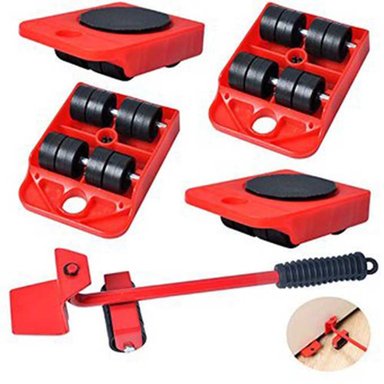 SET DE HERRAMIENTAS PARA MUDANZA PALANCA LEVANTA MUEBLES