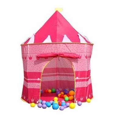 CARPA CASTILLO INFANTIL NIÑA ROSADO - 6