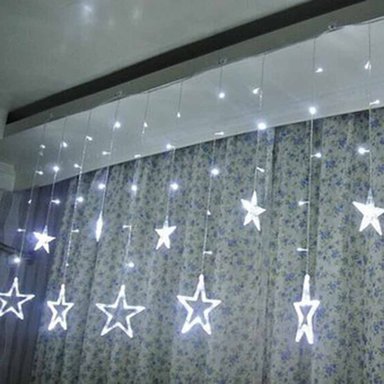 LUCES MULTICOLOR NAVIDAD CORTINA ESTRELLA - 2