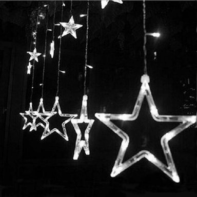 LUCES MULTICOLOR NAVIDAD CORTINA ESTRELLA - 3