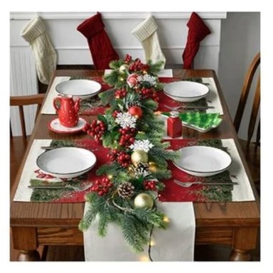 SET INDIVIDUALES NAVIDEÑOS MODELO SURTIDO 6 PIEZAS