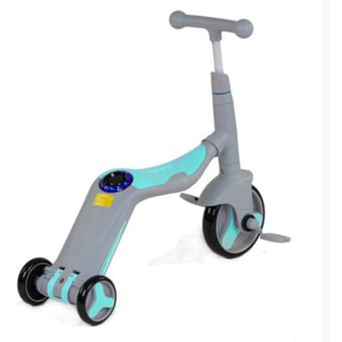 SCOOTER 3 EN 1 BICICLETA TRICICLO MULTIFUNCIONAL LUCES Y SONIDO - 1