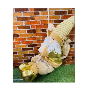 ADORNO ROJO PAPA NOÉL COLGANTE GRANDE MUSICAL LUCES