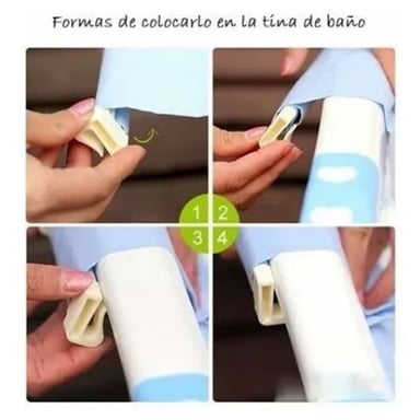 MALLA PARA BAÑERA BEBE - CELESTE - 4