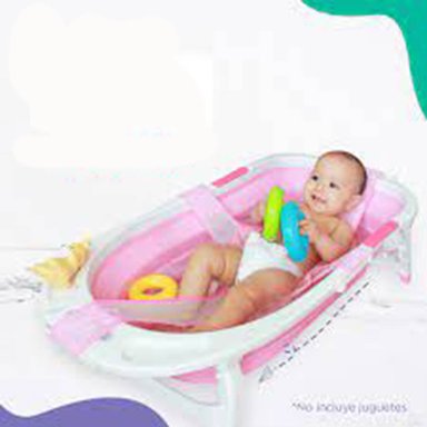 MALLA BAÑERA BEBÉ ROSADO