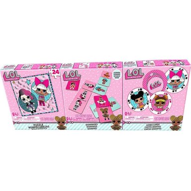 LOL SURPRISE SET 3 JUEGOS DE MESA CARTAS, PUZZLE Y DOMINÓ - MULTICOLOR - 2