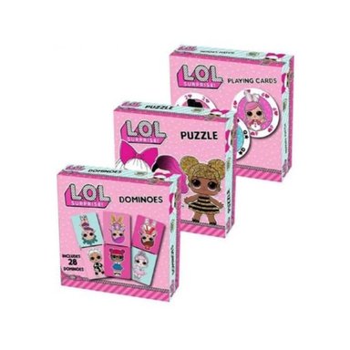LOL SURPRISE SET 3 JUEGOS DE MESA CARTAS, PUZZLE Y DOMINÓ - MULTICOLOR - 4